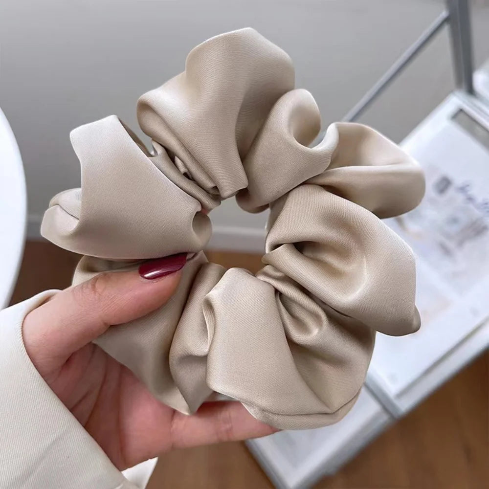 5-Pack Satin Scrunchies, Minimalist High-End Style, Suitable for Daily Hair Tying / Commuting Looks / Gift or Personal Use