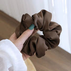 5-Pack Satin Scrunchies, Minimalist High-End Style, Suitable for Daily Hair Tying / Commuting Looks / Gift or Personal Use