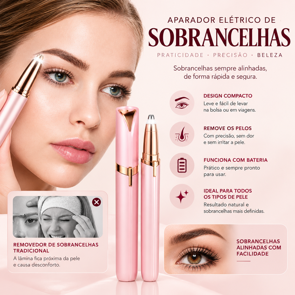 Modelador Elétrico de Sobrancelhas Premium