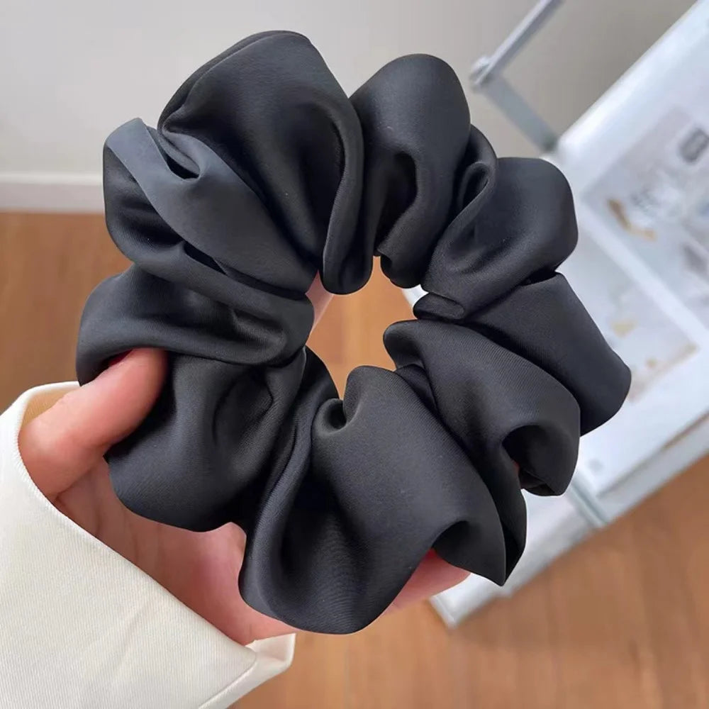 5-Pack Satin Scrunchies, Minimalist High-End Style, Suitable for Daily Hair Tying / Commuting Looks / Gift or Personal Use